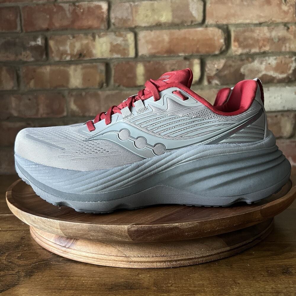 Saucony Hurricane 24 Max Cushion Stability Men's 7 Gray Running Shoes Sneakers